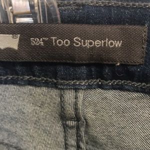 Levi’s Super low rise, slim bootcut jeans